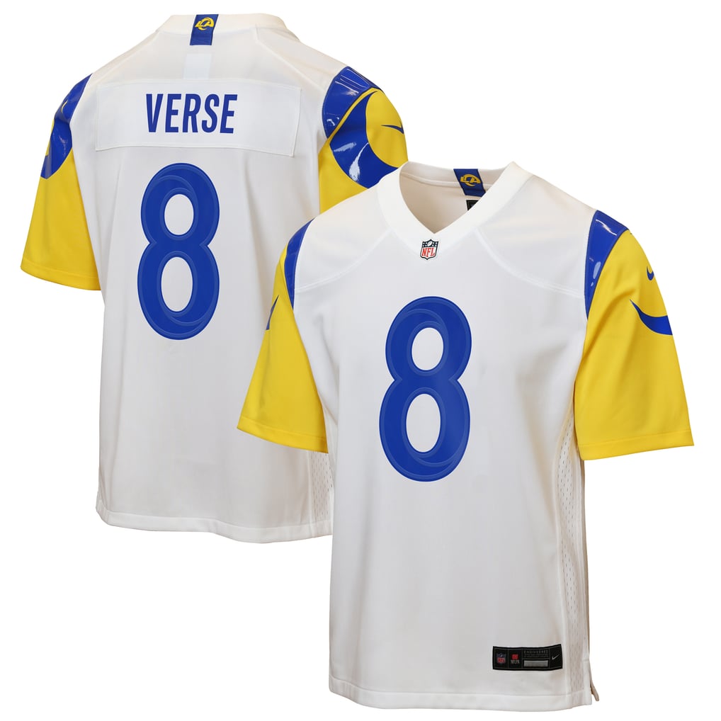 Youth Los Angeles Rams Jared Verse White Game Jersey
