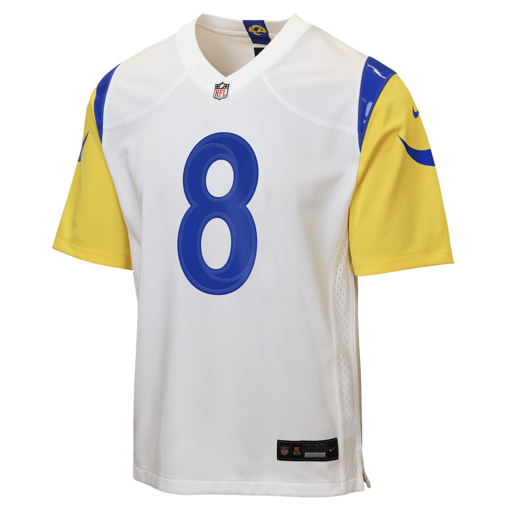 Youth Los Angeles Rams Jared Verse White Game Jersey