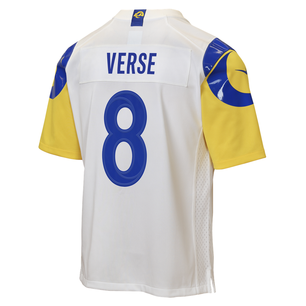 Youth Los Angeles Rams Jared Verse White Game Jersey