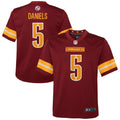 Youth Washington Commanders Jayden Daniels Burgundy Game Jersey