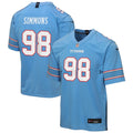 Youth Tennessee Titans Jeffery Simmons Light Blue Game Jersey