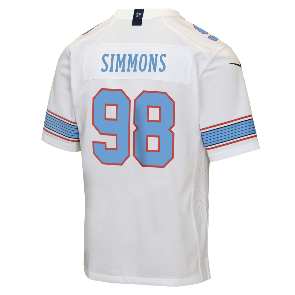 Youth Tennessee Titans Jeffery Simmons White Game Jersey