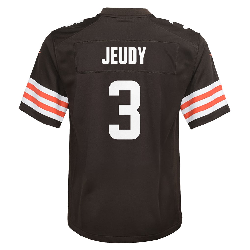 Youth Cleveland Browns Jerry Jeudy Brown Team Game Jersey