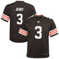 Youth Cleveland Browns Jerry Jeudy Brown Team Game Jersey