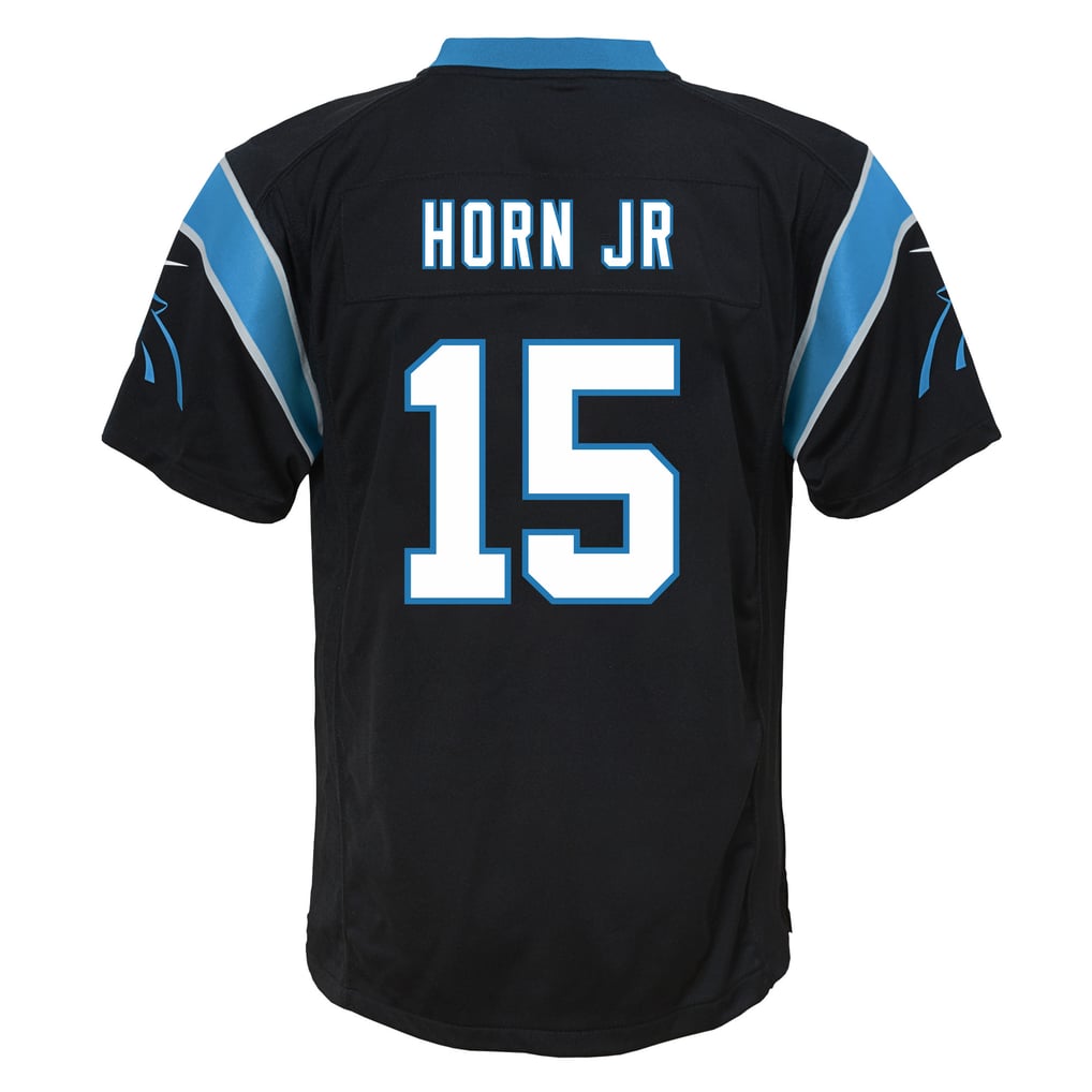 Youth Carolina Panthers Jimmy Horn Jr. Black Team Game Jersey