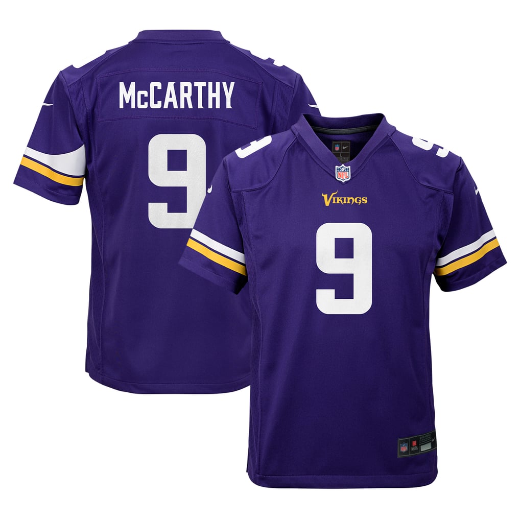 Youth Minnesota Vikings J.J. McCarthy Purple Game Jersey