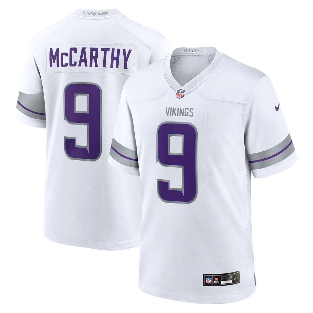 Youth Minnesota Vikings J.J. McCarthy White Game Jersey