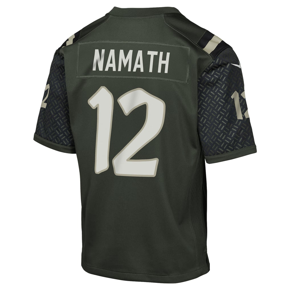 Youth New York Jets Joe Namath Gotham Green 2025 Rivalries Collection Retired Player Game Jersey