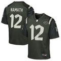 Youth New York Jets Joe Namath Gotham Green 2025 Rivalries Collection Retired Player Game Jersey