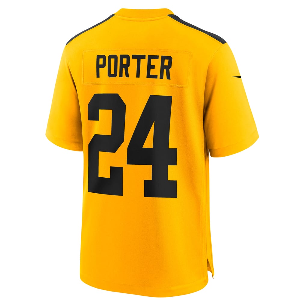 Youth Pittsburgh Steelers Joey Porter Jr. Gold Alternate 1933 Throwback Game Jersey