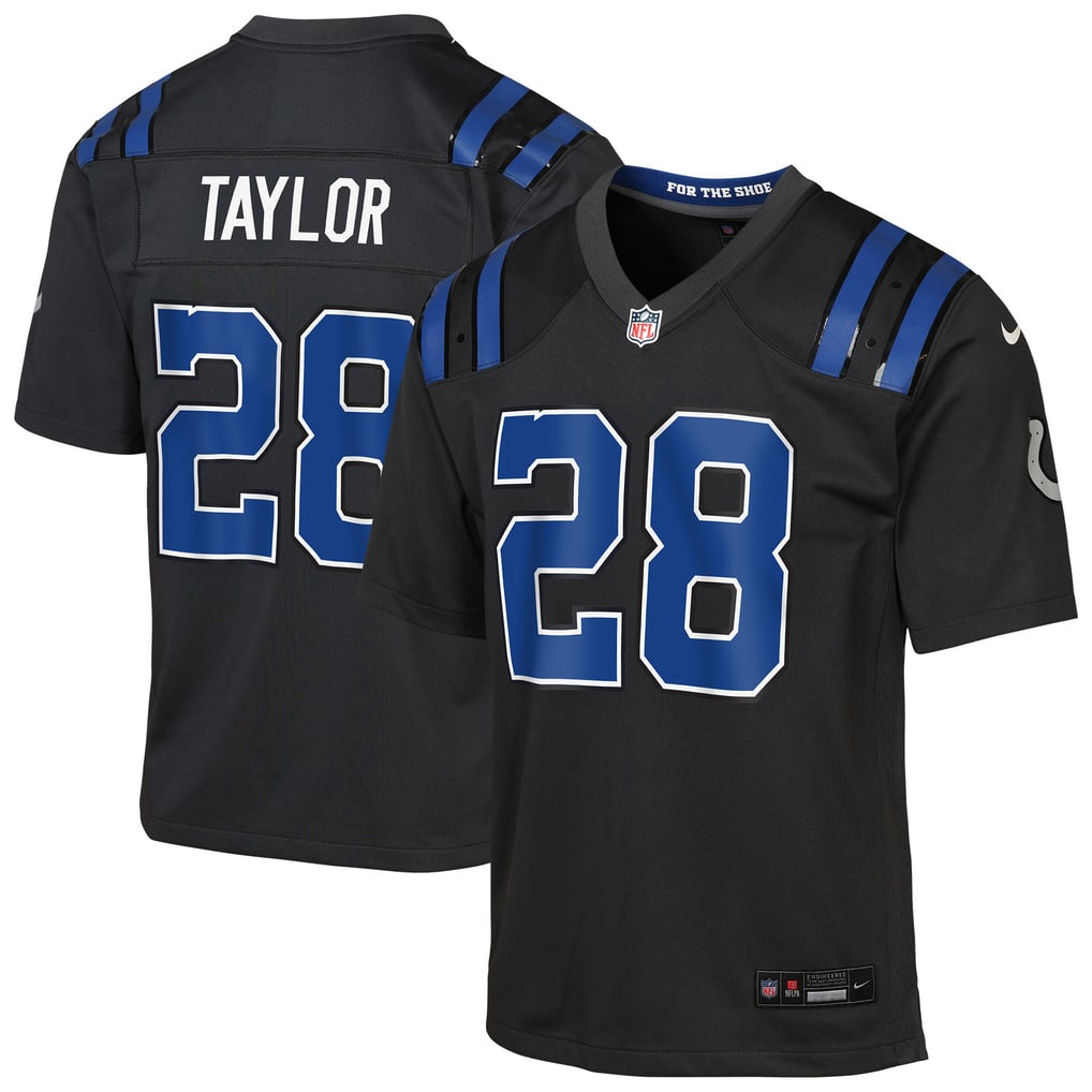 Youth Indianapolis Colts Jonathan Taylor Anthracite 2026 Rivalries Collection Game Jersey