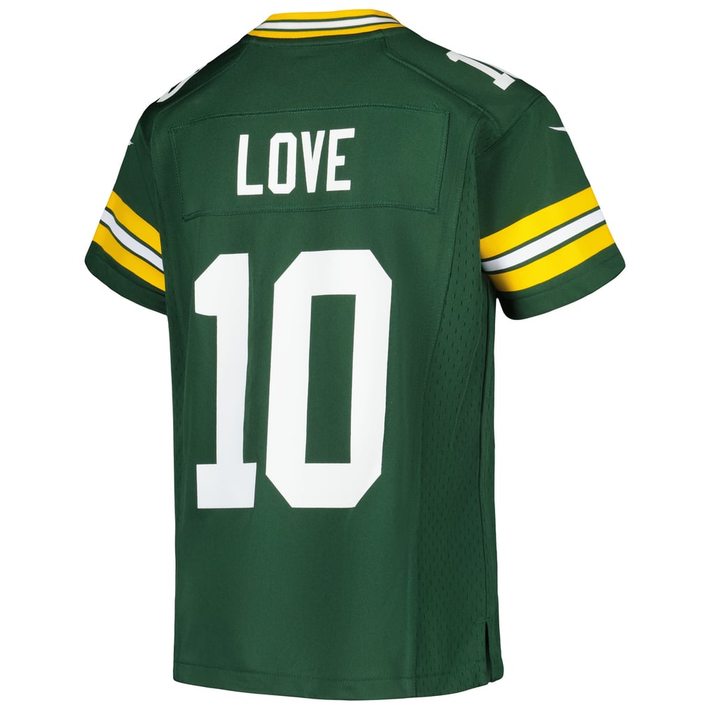 Youth Green Bay Packers Jordan Love Green Game Jersey