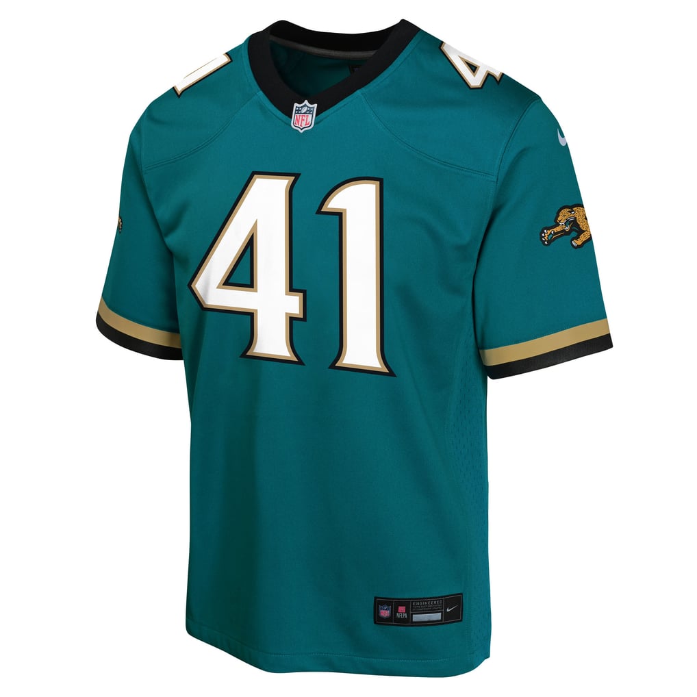 Youth Jacksonville Jaguars Josh Hines-Allen Teal Alternate 2 Prowler Throwback Game Jersey