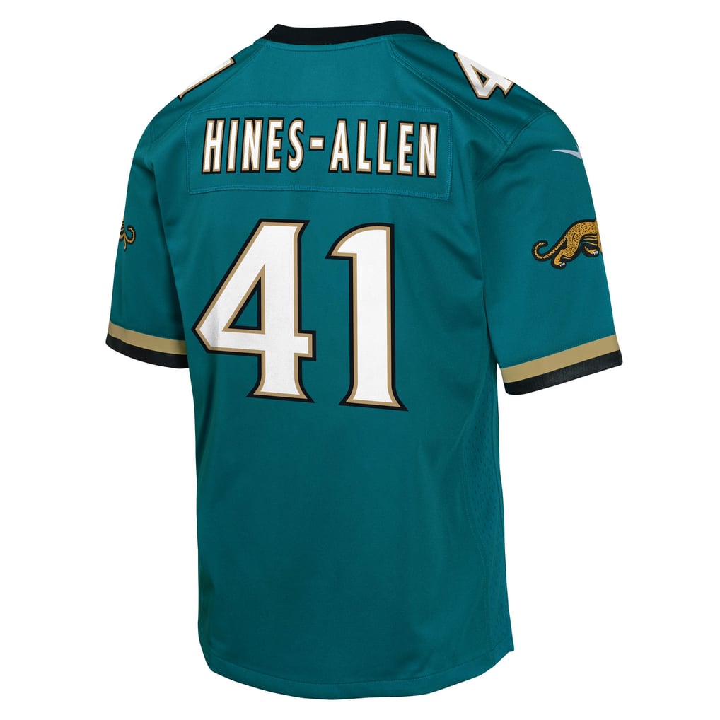 Youth Jacksonville Jaguars Josh Hines-Allen Teal Alternate 2 Prowler Throwback Game Jersey