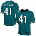 Youth Jacksonville Jaguars Josh Hines-Allen Teal Alternate 2 Prowler Throwback Game Jersey