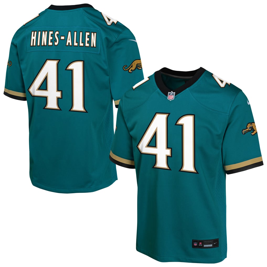Youth Jacksonville Jaguars Josh Hines-Allen Teal Alternate 2 Prowler Throwback Game Jersey