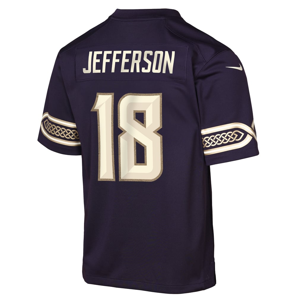 Youth Minnesota Vikings Justin Jefferson Purple 2026 Rivalries Collection Game Jersey