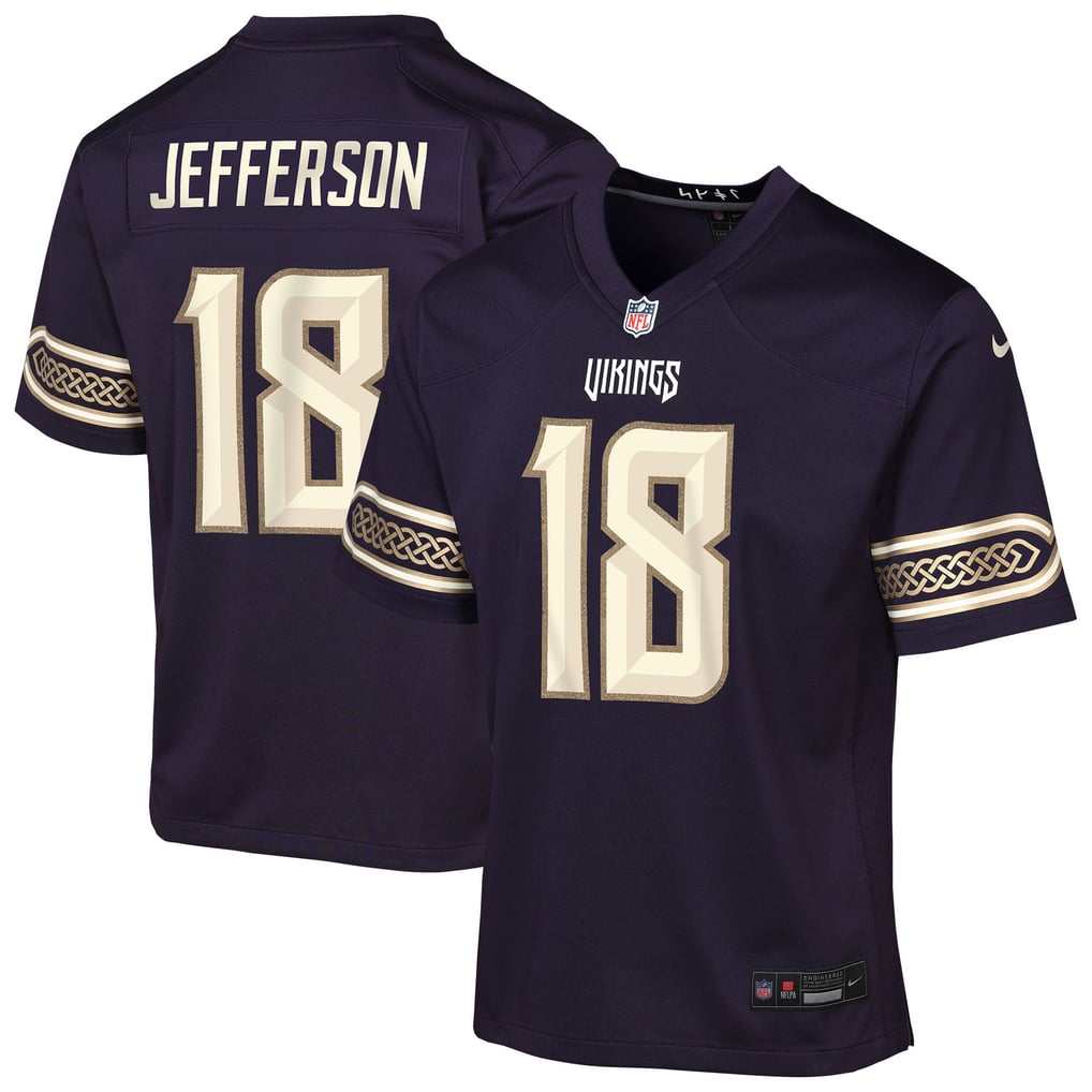 Youth Minnesota Vikings Justin Jefferson Purple 2026 Rivalries Collection Game Jersey