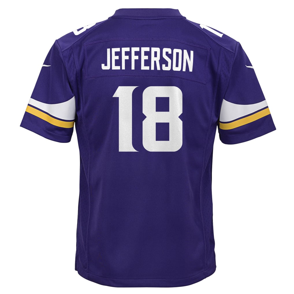 Youth Minnesota Vikings Justin Jefferson Purple Game Jersey