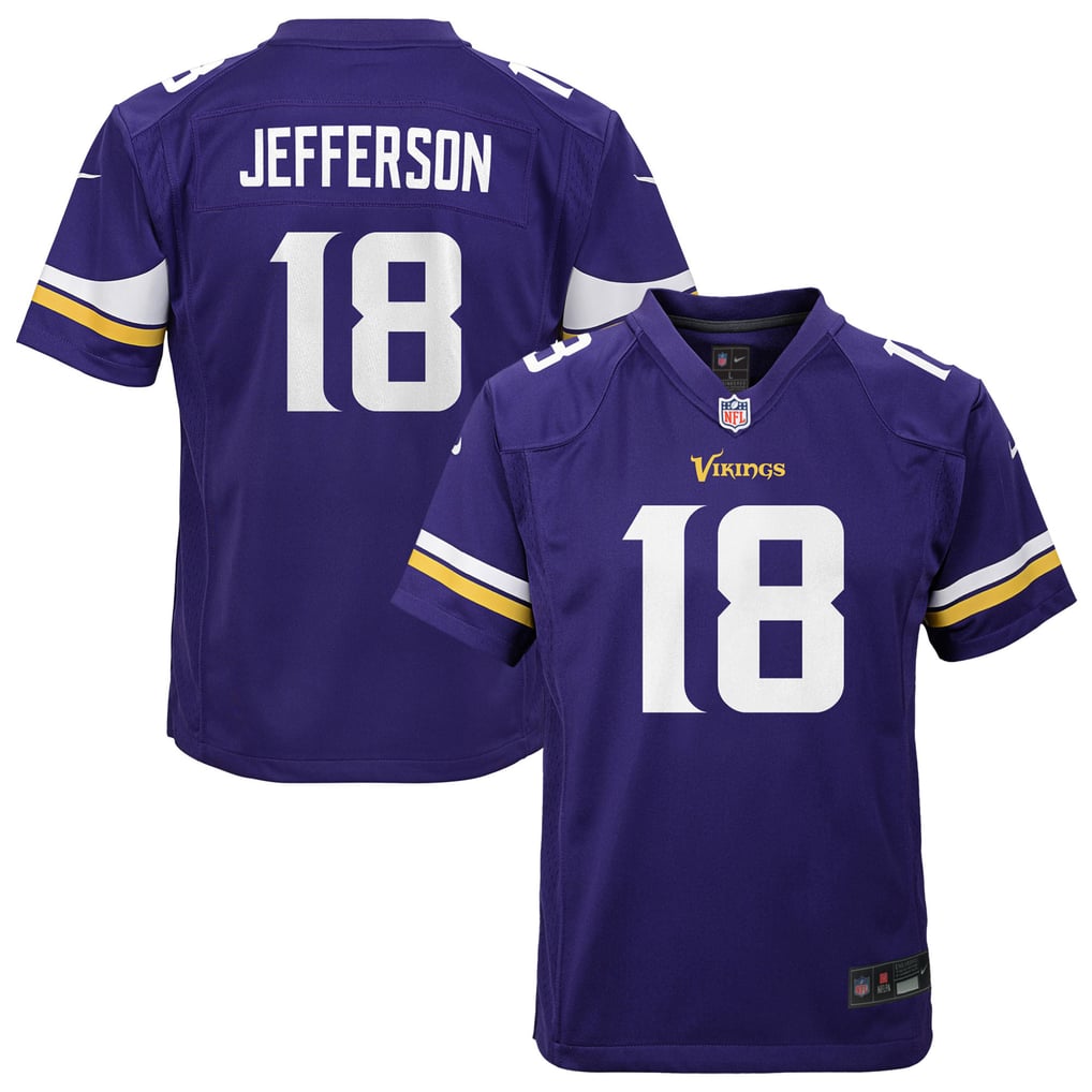 Youth Minnesota Vikings Justin Jefferson Purple Game Jersey