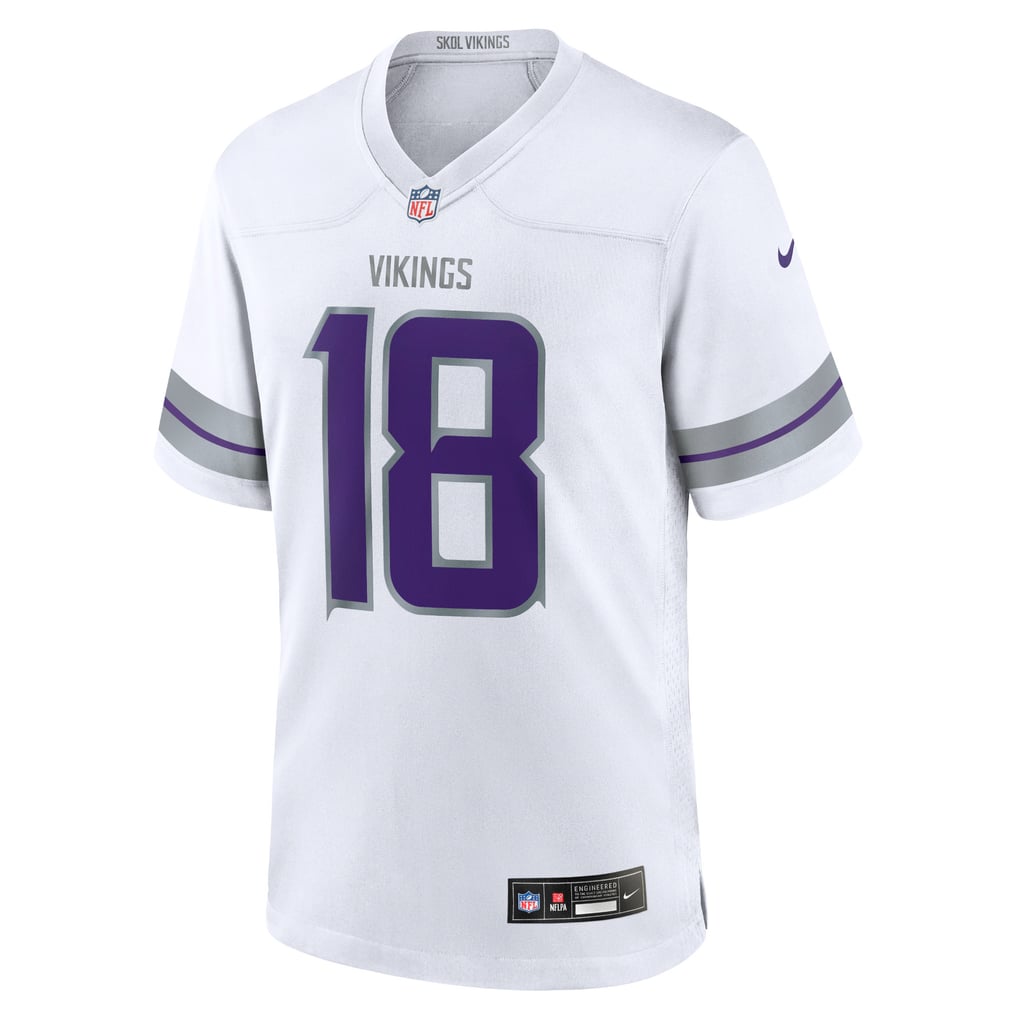 Youth Minnesota Vikings Justin Jefferson White Game Jersey