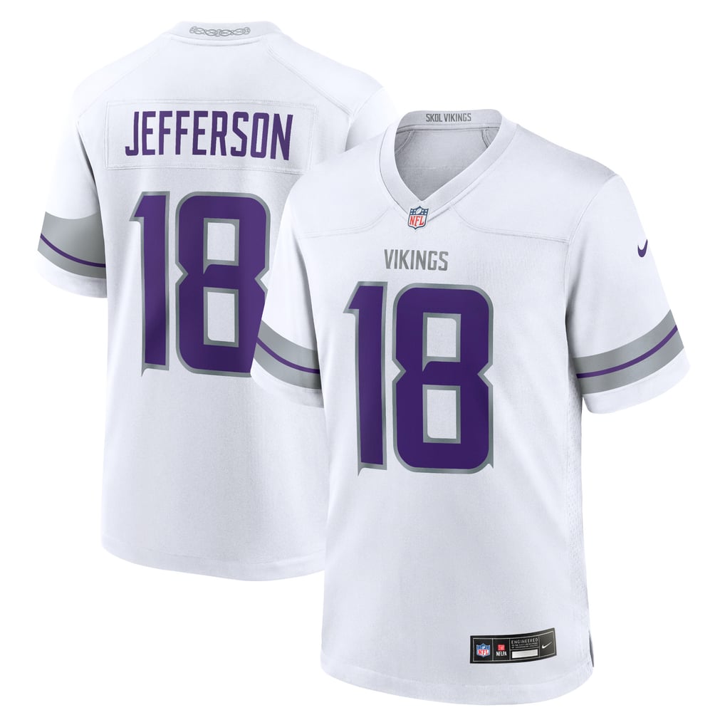 Youth Minnesota Vikings Justin Jefferson White Game Jersey
