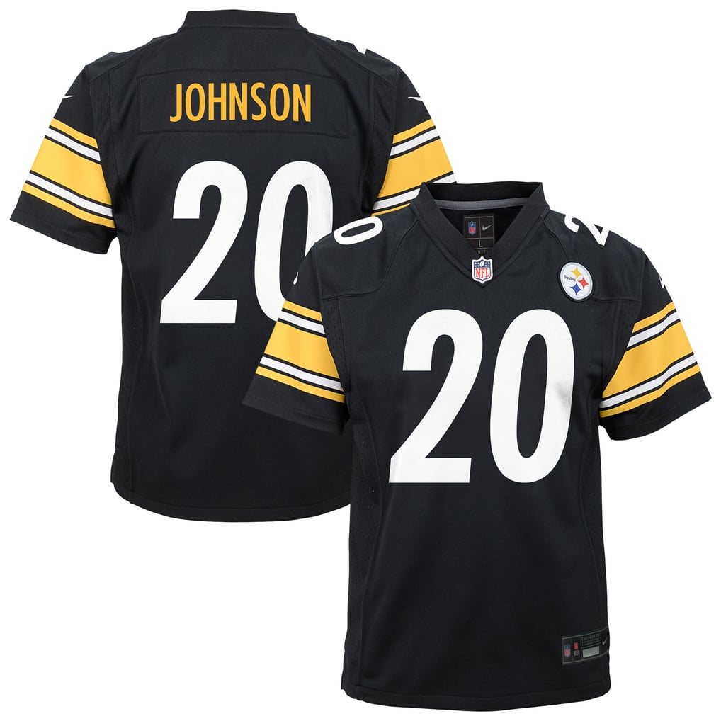 Youth Pittsburgh Steelers Kaleb Johnson Black Team Game Jersey