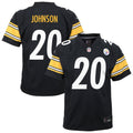 Youth Pittsburgh Steelers Kaleb Johnson Black Team Game Jersey