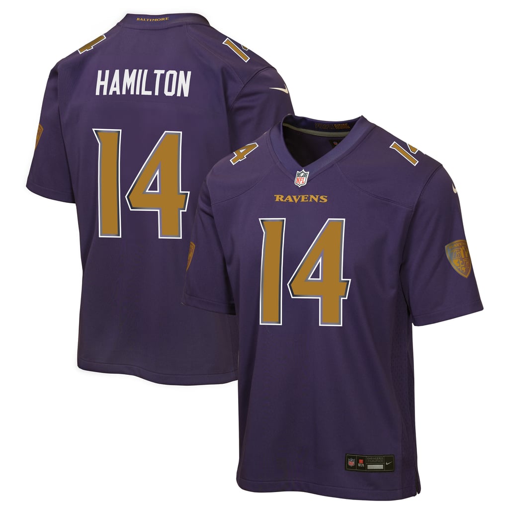Youth Baltimore Ravens Kyle Hamilton Purple Alternate 2 Game Jersey