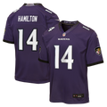 Youth Baltimore Ravens Kyle Hamilton Purple Team Game Jersey
