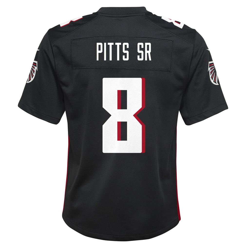 Youth Atlanta Falcons Kyle Pitts Sr. Black Game Jersey
