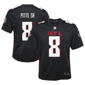 Youth Atlanta Falcons Kyle Pitts Sr. Black Game Jersey