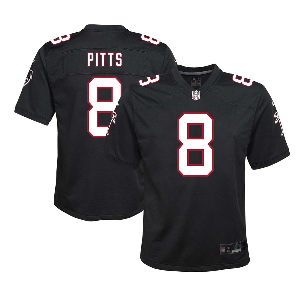 Youth Atlanta Falcons Kyle Pitts Sr. Black Game Jersey