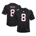 Youth Atlanta Falcons Kyle Pitts Sr. Black Game Jersey