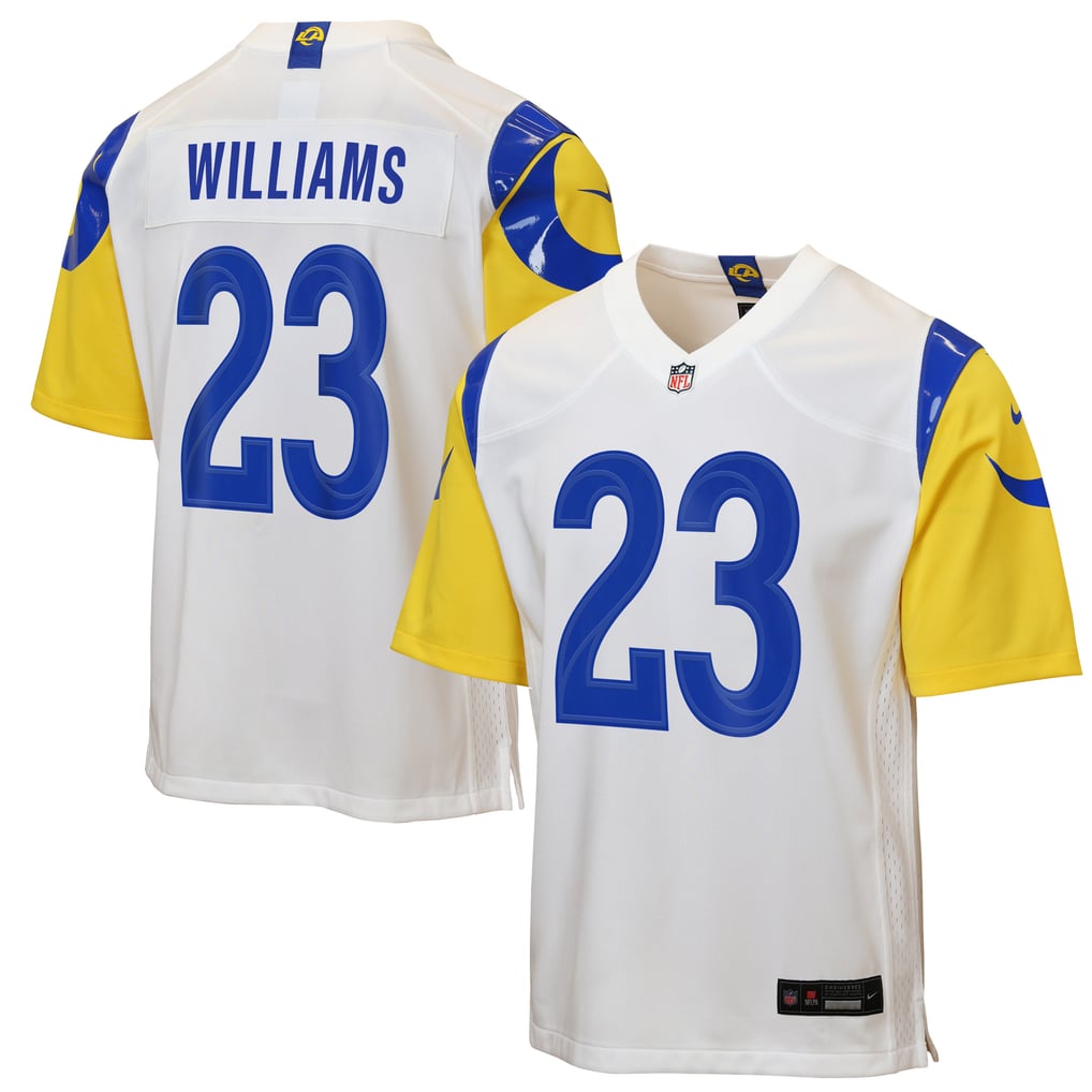 Youth Los Angeles Rams Kyren Williams White Game Jersey