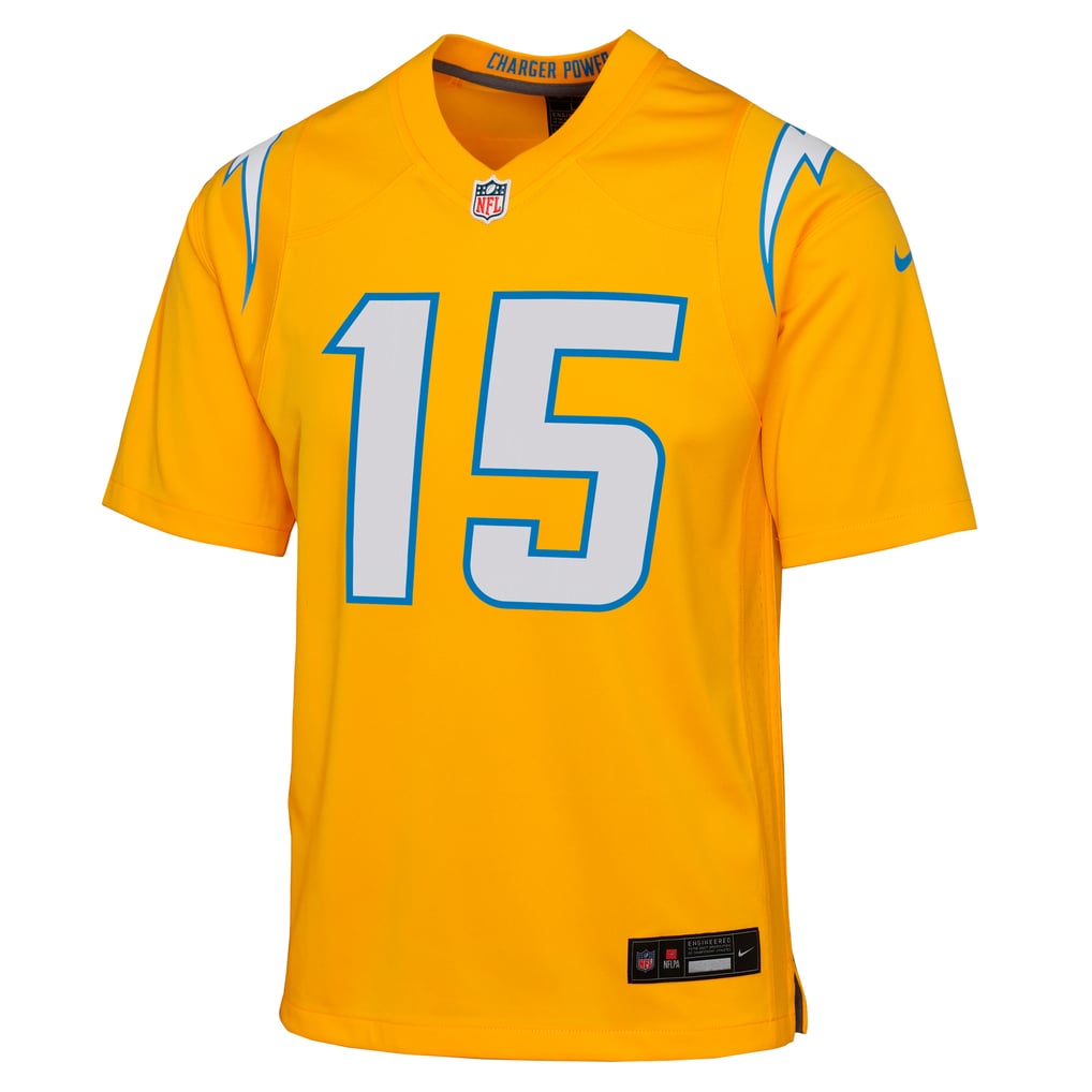 Youth Los Angeles Chargers Ladd McConkey Gold Alternate Charger Power Game Player Jersey