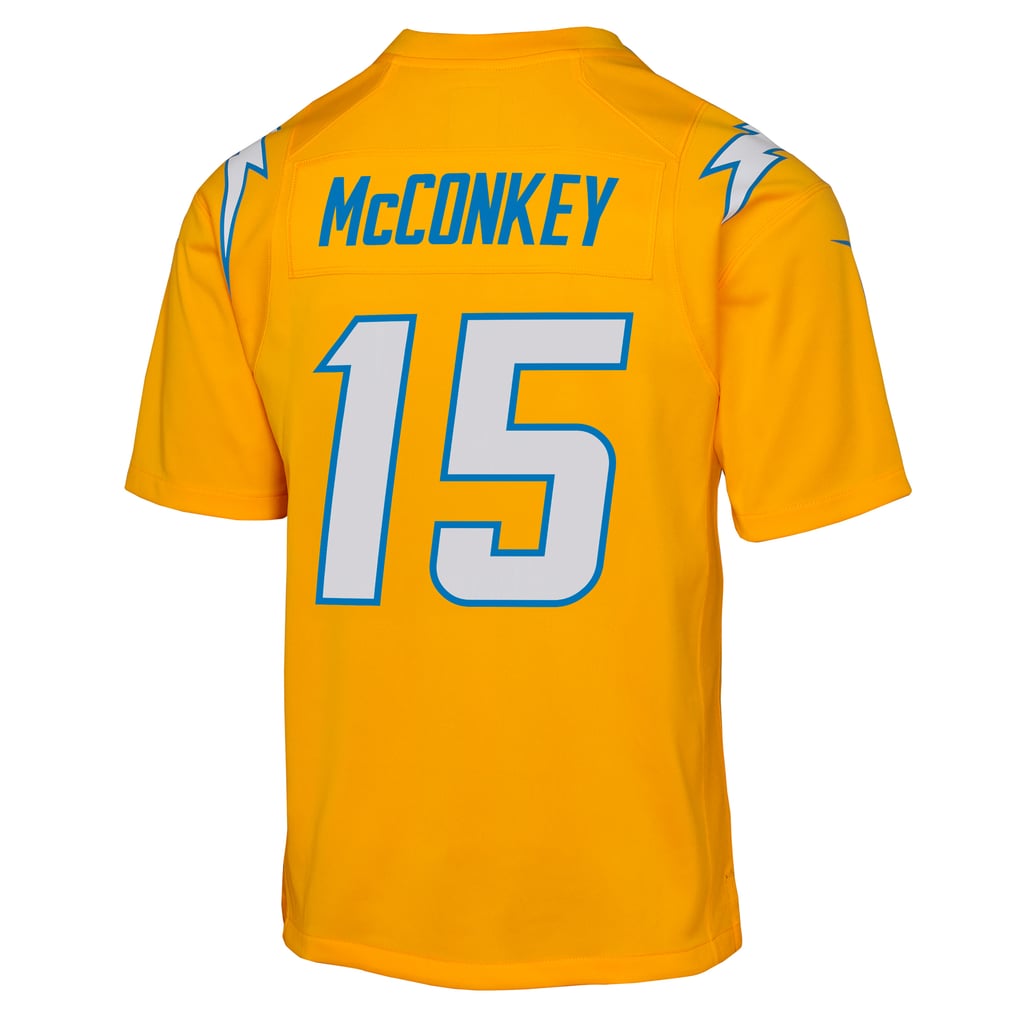 Youth Los Angeles Chargers Ladd McConkey Gold Alternate Charger Power Game Player Jersey