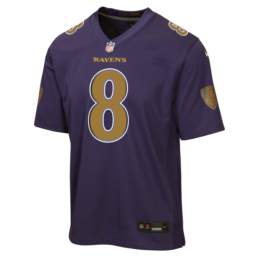 Youth Baltimore Ravens Lamar Jackson Purple Alternate 2 Game Jersey