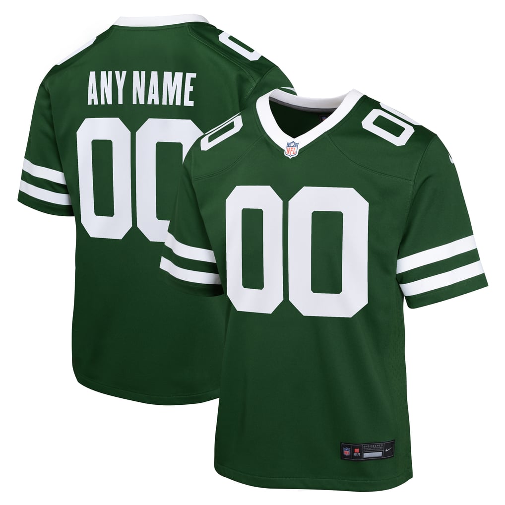 Youth New York Jets Legacy Green Custom Game Jersey