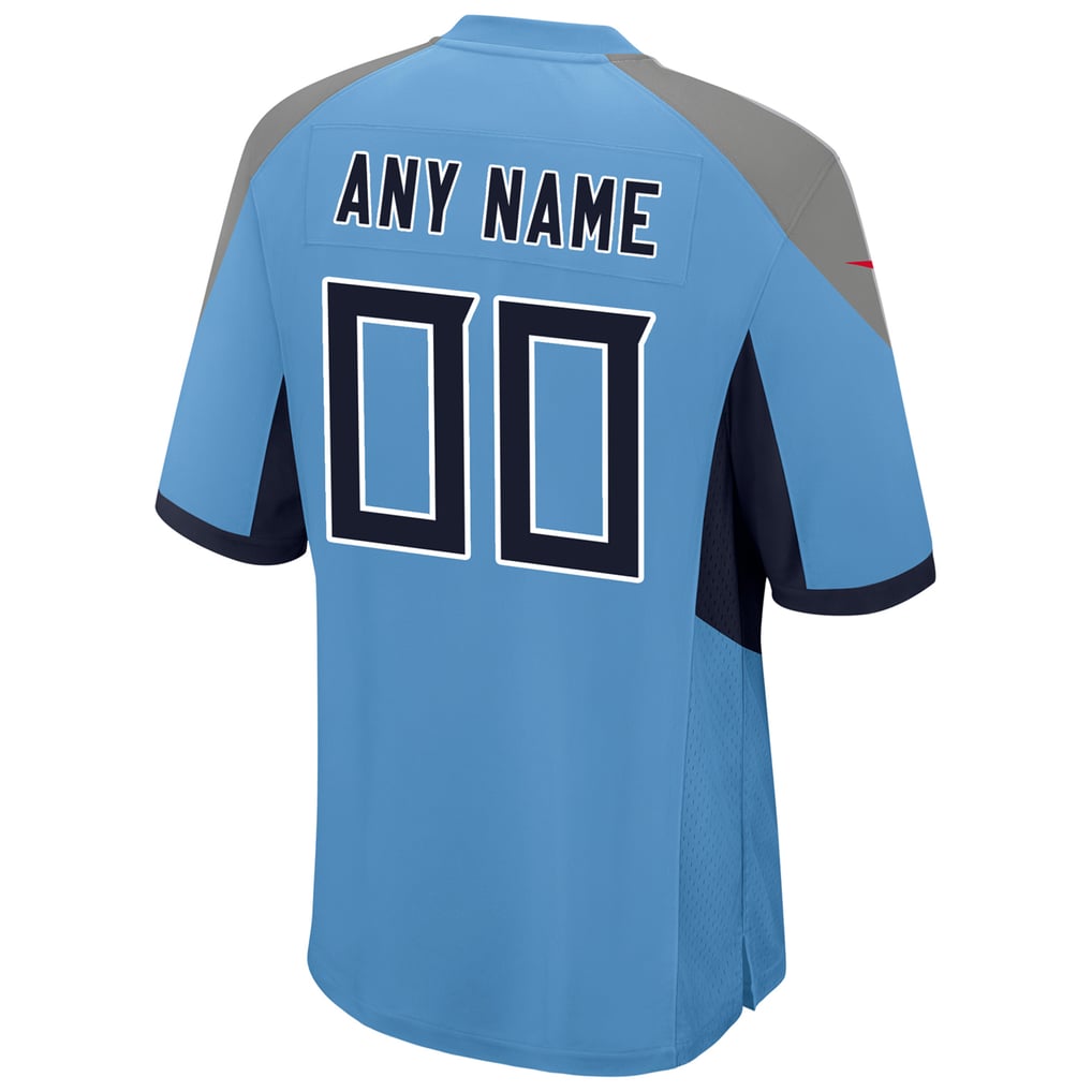 Youth Tennessee Titans Light Blue Alternate Custom Game Jersey