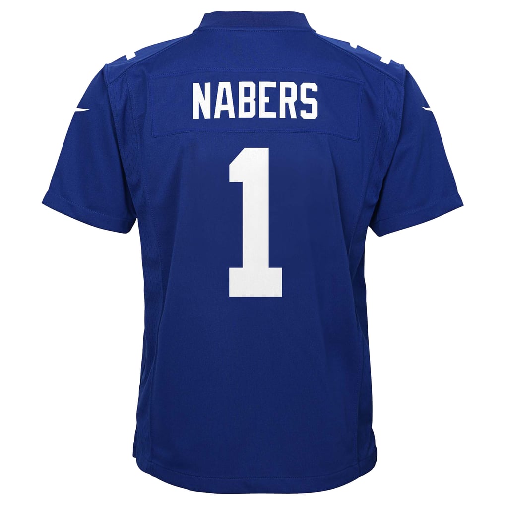 Youth New York Giants Malik Nabers Royal Game Jersey