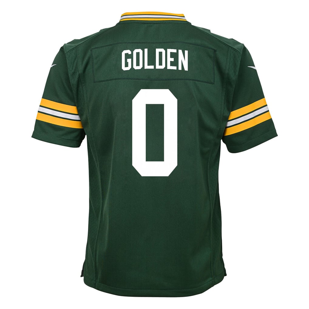 Youth Green Bay Packers Matthew Golden Green Team Game Jersey