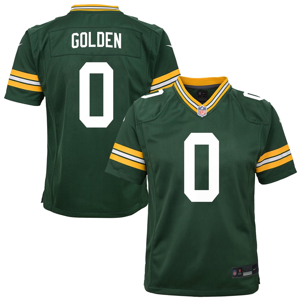 Youth Green Bay Packers Matthew Golden Green Team Game Jersey