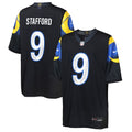 Youth Los Angeles Rams Matthew Stafford Dark Blue Rivalries Collection Game Jersey