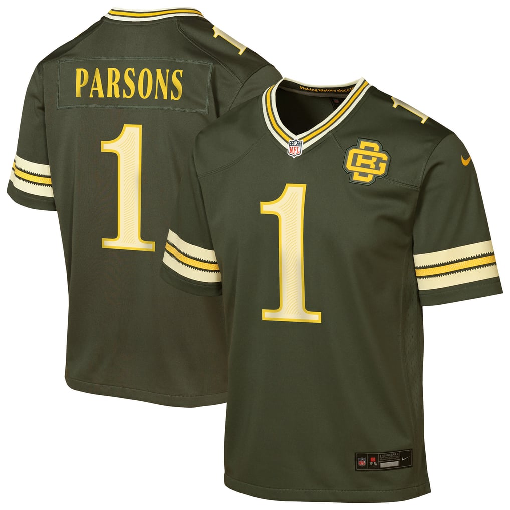 Youth Green Bay Packers Micah Parsons Green 2026 Rivalries Collection Game Jersey