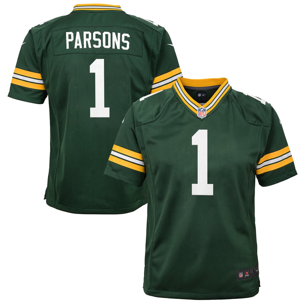 Youth Green Bay Packers Micah Parsons Green Game Player Jersey