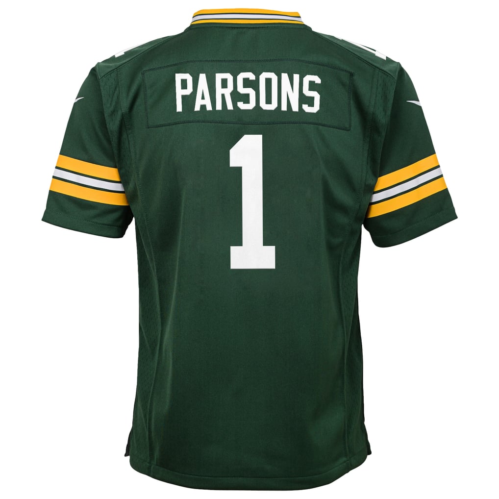 Youth Green Bay Packers Micah Parsons Green Game Player Jersey
