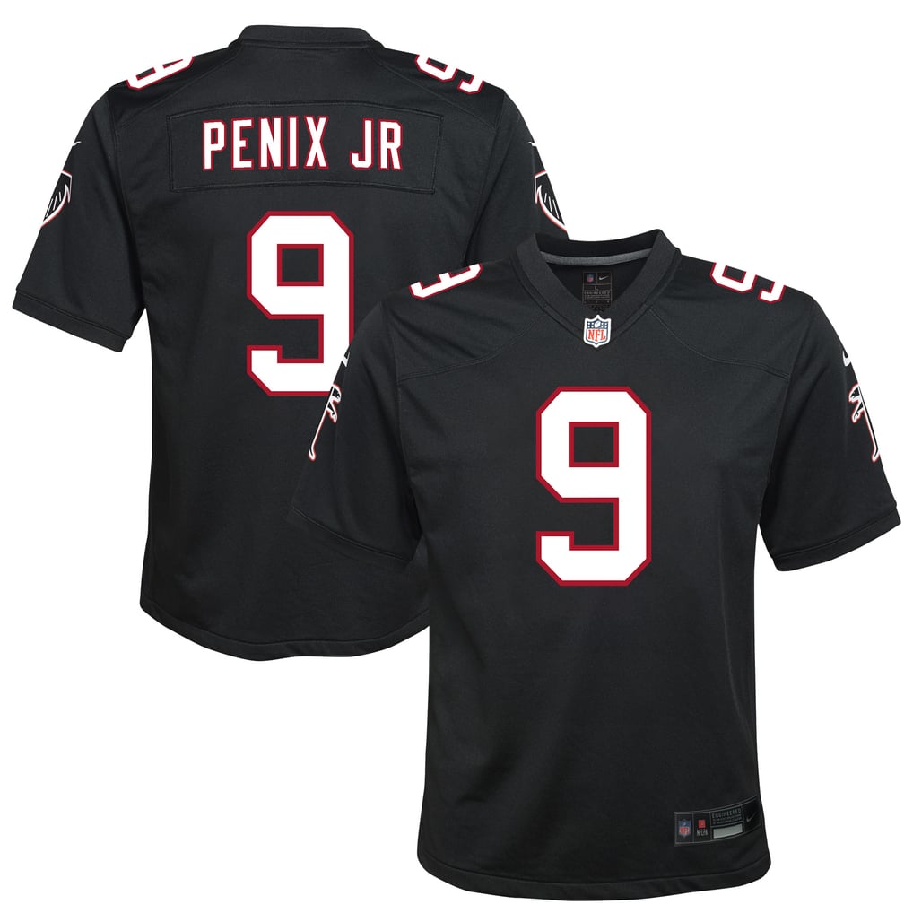 Youth Atlanta Falcons Michael Penix Jr. Black Alternate Game Jersey
