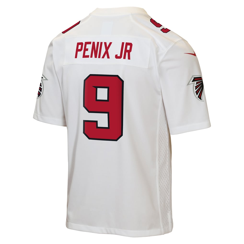 Youth Atlanta Falcons Michael Penix Jr. White Game Jersey