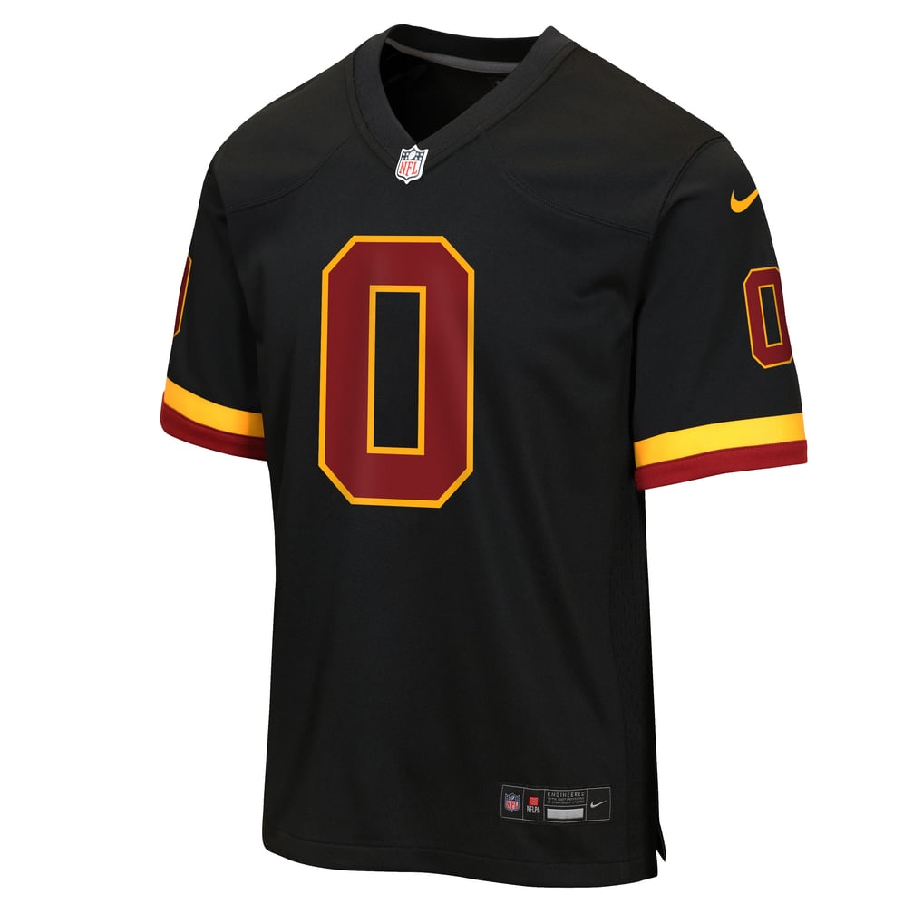 Youth Washington Commanders Mike Sainristil Black Hail Raiser Alternate Game Jersey